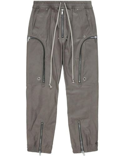 Rick Owens Bauhaus Tapered Cargo Trousers - Grey