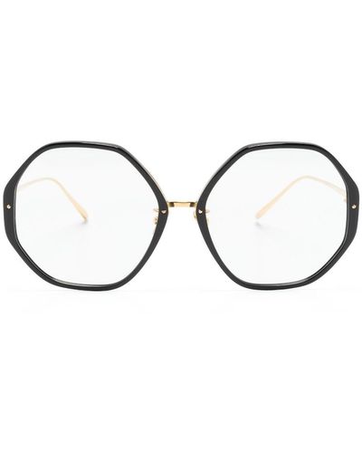 Linda Farrow オーバーサイズ眼鏡フレーム - ブラック