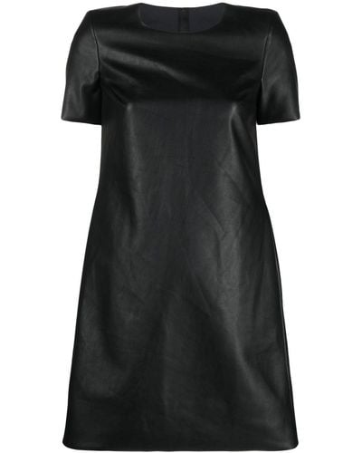 Wolford Mini-jurk Van Imitatieleer - Zwart