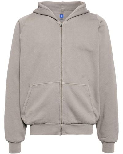 Yeezy Zip-up cotton hoodie - Gris