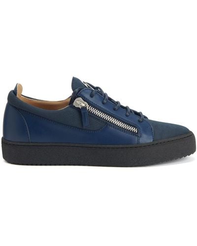 Giuseppe Zanotti Frankie Leather Sneakers - Blue