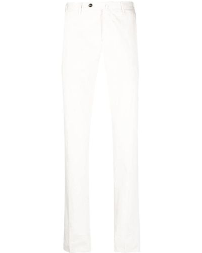 PT Torino Slim-cut Chino Pants - White