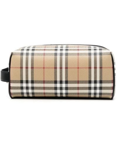 Burberry Neceser con motivo Vintage Check - Neutro