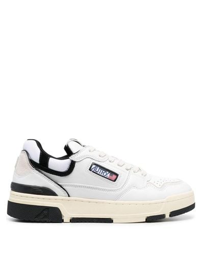 Autry Clc Sneakers In White And Leather