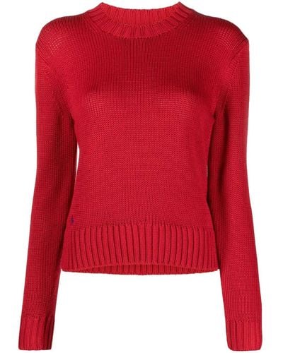Polo Ralph Lauren Polo Pony Chunky-knit Sweater - Red