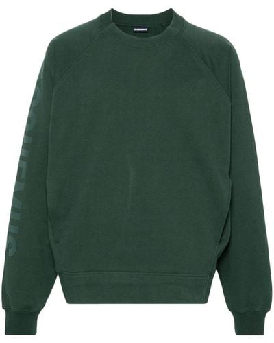 Jacquemus Le Sweatshirt Typo Top - Green