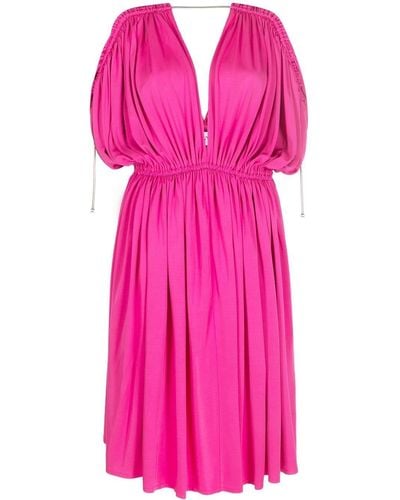 Lanvin Mini-jurk Met Empire Taille - Roze