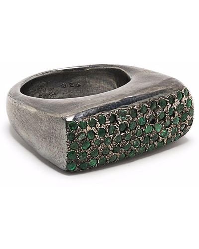 Rosa Maria Sola Emerald Ring - Grey
