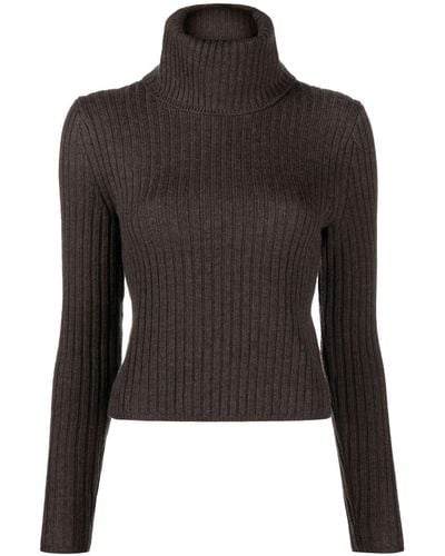 Polo Ralph Lauren Ribbed Roll-neck Jumper - Brown