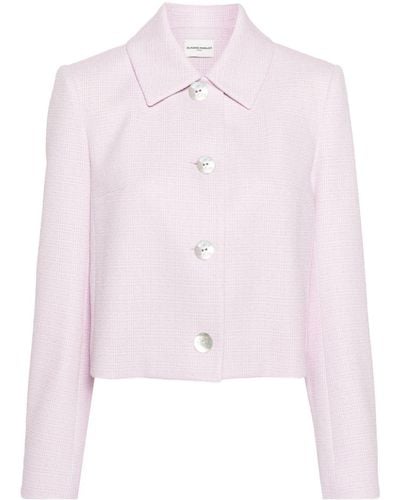 Claudie Pierlot Check-print Buttoned Jacket - Pink