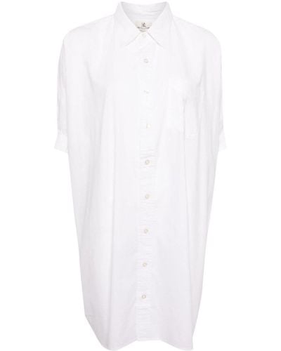 Denimist Oversized Cuffed Shirt Dress - ホワイト