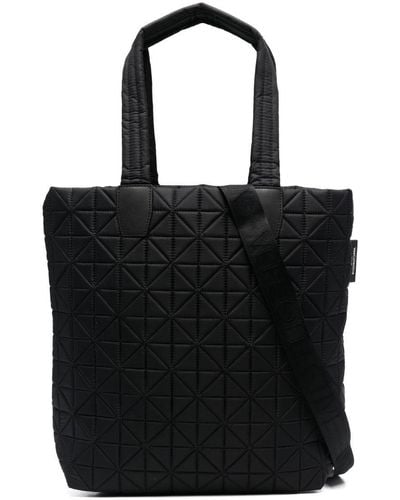 VEE COLLECTIVE Vee Shopper Quilted Tote Bag - Black