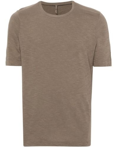 Transit Seam-detail Cotton T-shirt - Brown