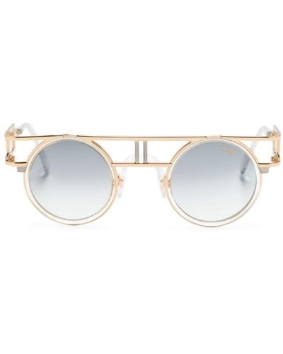 Cazal 6683 Round-frame Sunglasses - White