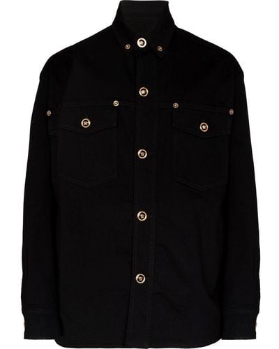 Versace Denim Overhemd - Zwart