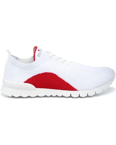 Kiton Gestrickte Fit Sneakers - Rot
