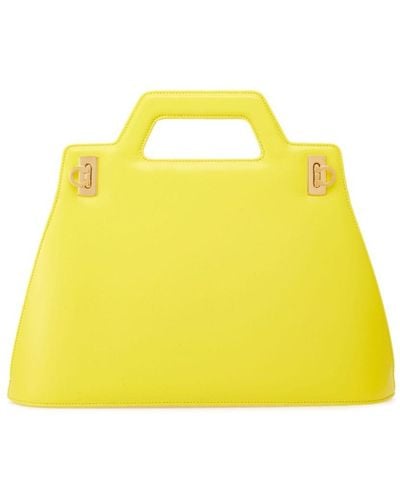 Ferragamo Wanda Top Handle - Yellow