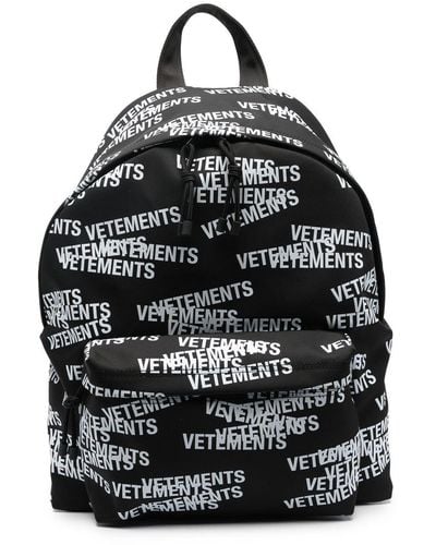 Vetements Logo-print Backpack - Black