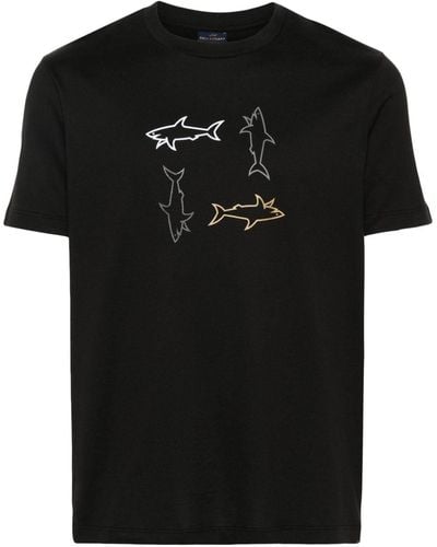 Paul & Shark Logo-print T-shirt - Black