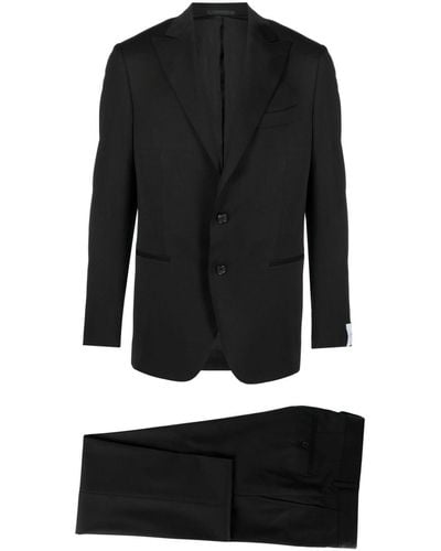 Caruso Norma Single-breasted Wool Suit - Black