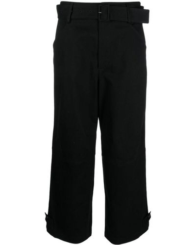 Manuel Ritz Pantalones capri con diseño stretch - Negro