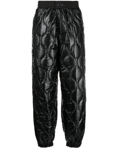 Junya Watanabe Quilted Straight-Leg Trousers - Black