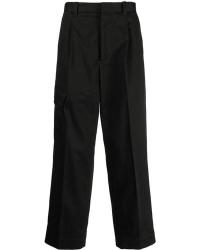 OAMC Pressed-crease Straight Trousers - Black