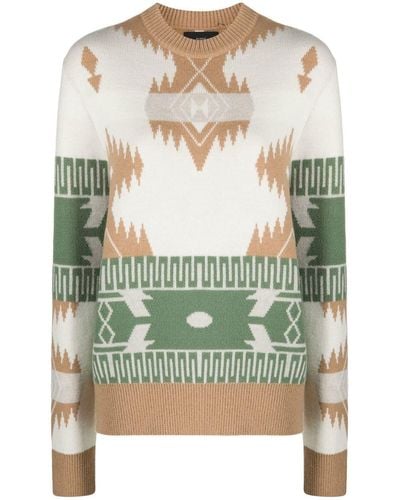 Alanui Icon Jacquard Sweater - Natural