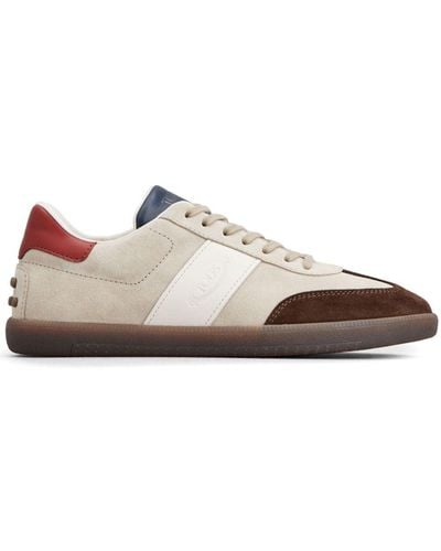 Tod's Tabs Suede Sneakers - White