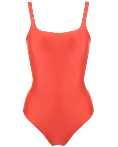 Lygia & Nanny Hapuna Liso Square-neck Swimsuit - Red