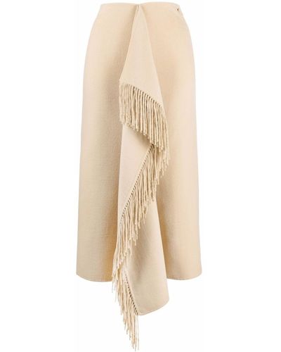 Nanushka Blanket Wrap Skirt - Natural