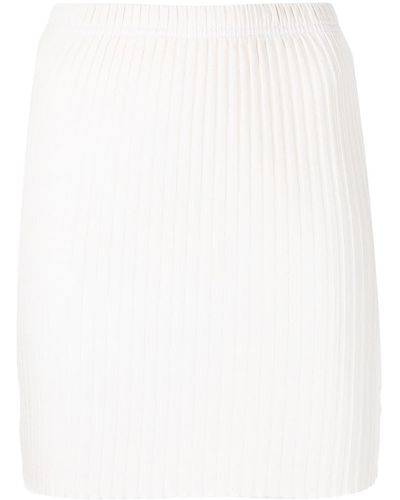 John Elliott Ginza Ribbed Skirt - White