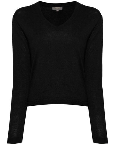 N.Peal Cashmere Superfine Cashmere Sweater - Black