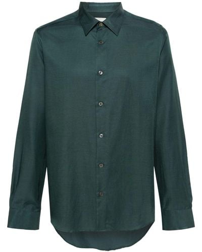 Paul Smith Camisa de sarga - Verde