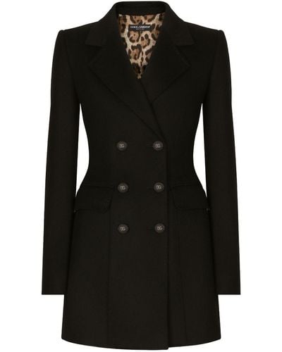 Dolce & Gabbana Turlington Wool-Blend Blazer - Black