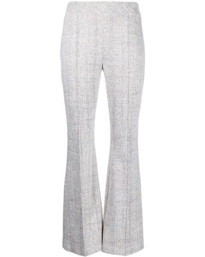 Rosetta Getty Cropped Flared Pants - Gray