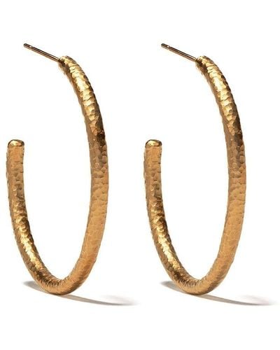 Annoushka 18kt Yellow Gold Organza Hoop Earrings - Metallic