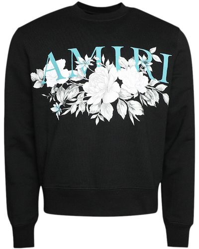 Amiri Logo-print Cotton Sweatshirt - Black