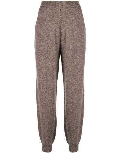 Frenckenberger Pantalones ajustados de cachemira - Gris