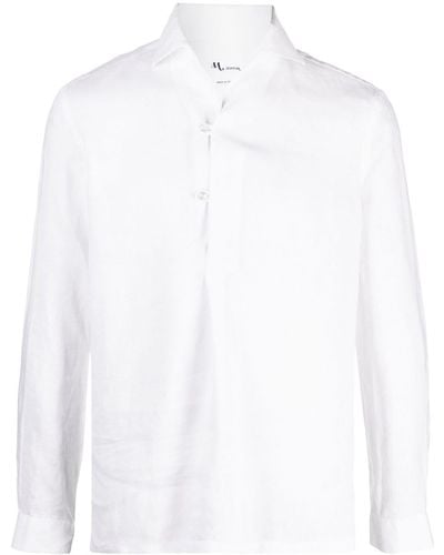 Doppiaa Long-sleeve Linen Shirt - White