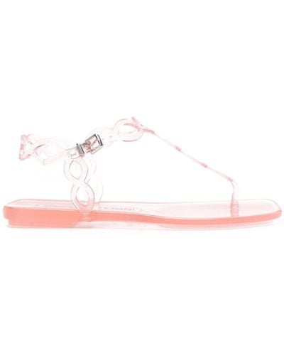Sergio Rossi Mermaid Thong Strap Sandals - Pink