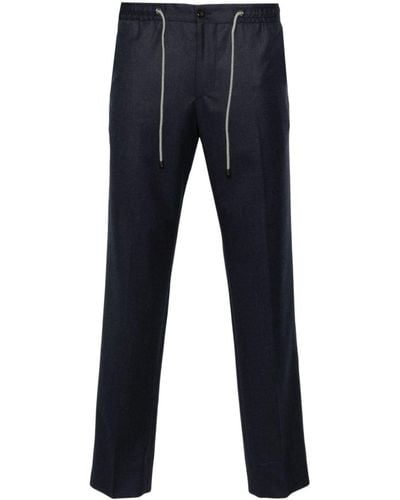 Corneliani Drawstring-waist Tailored Pants - Blue