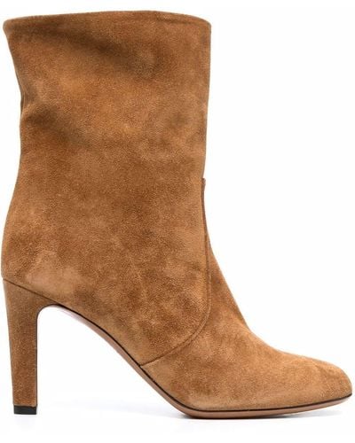 Bally Heeled Suede Boots - Brown