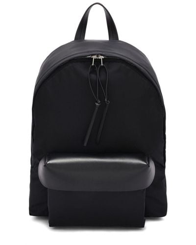 Jil Sander Logo-debossed Zipped Backpack - Black