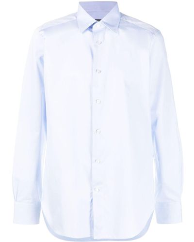 Zegna Langärmeliges Hemd - Weiß