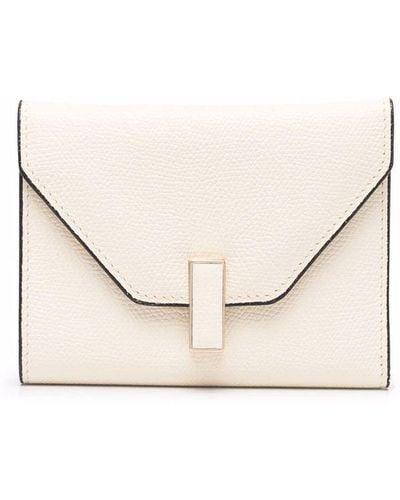 Valextra Two-tone Leather Billfold Wallet - Natural
