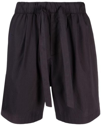 Birkenstock Drawstring Organic-cotton Bermuda Shorts - Blue