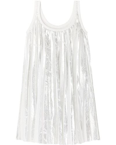 AZ FACTORY Josephine Pleated Midi Dress - White