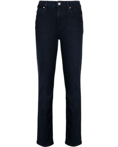 PAIGE Cindy Linear High-rise Straight-leg Jeans - Blue