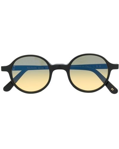 Lgr Reunion Round-frame Sunglasses - Black